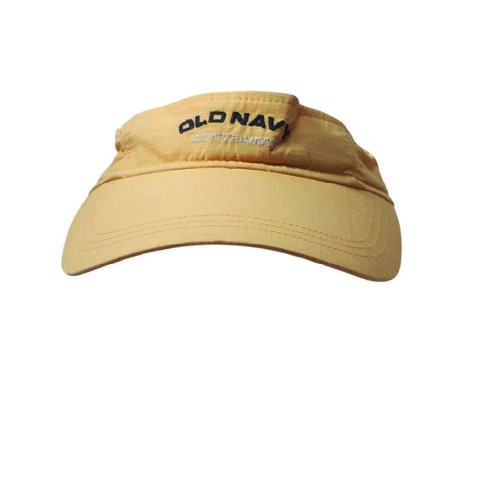 Old Navy‎ Activewear Visor Hat Mens Yellow One Size Embroidered Logo